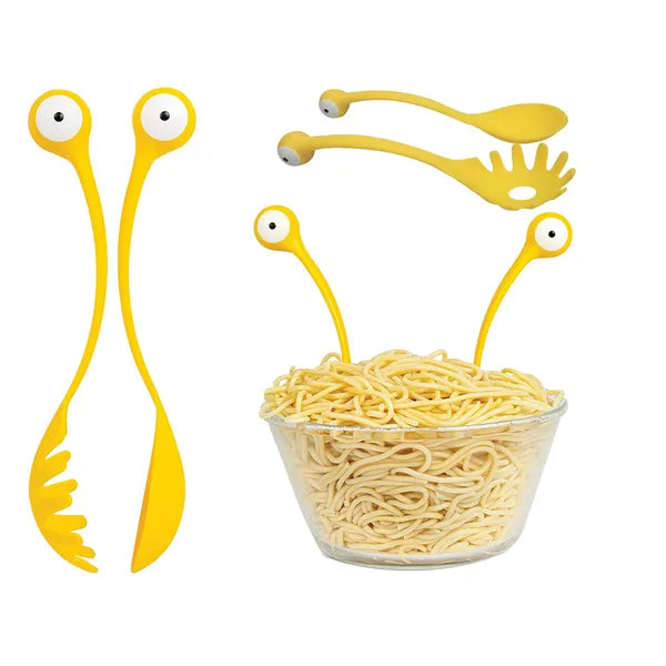 Rák alakú spagettikanál és szedőkanál szett 2 db, 29 cm