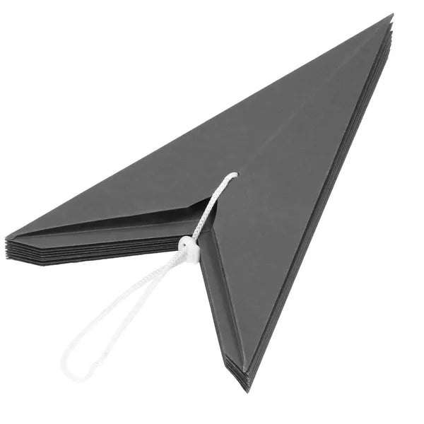 Összehajtható szürke papír dekorcsillag, 60 cm, 9 ágú ünnepi dísz