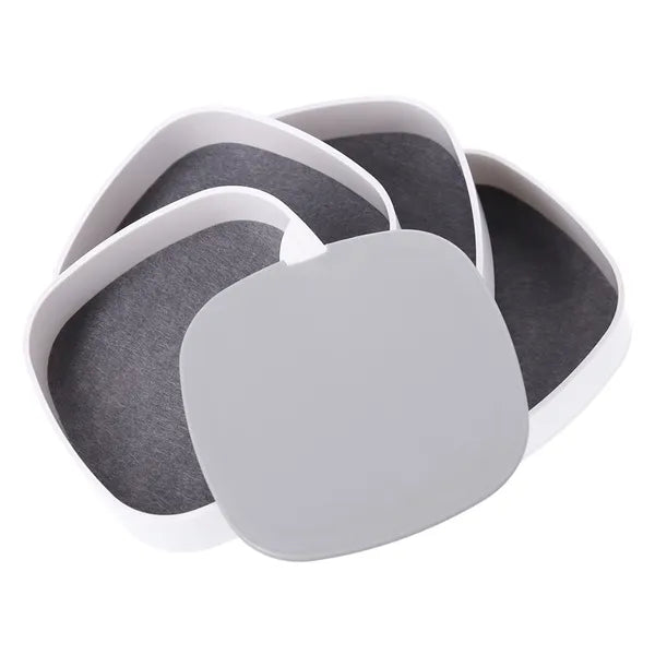 4 szintes, tükrös fehér kozmetikai és ékszer rendszerező doboz 12×11 cm
