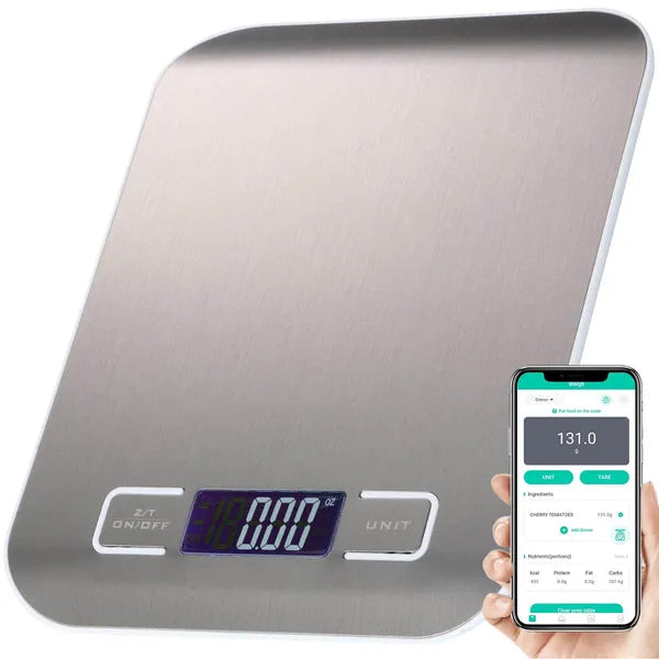 Intelligens konyhai mérleg 5kg/1g lcd kijelzővel