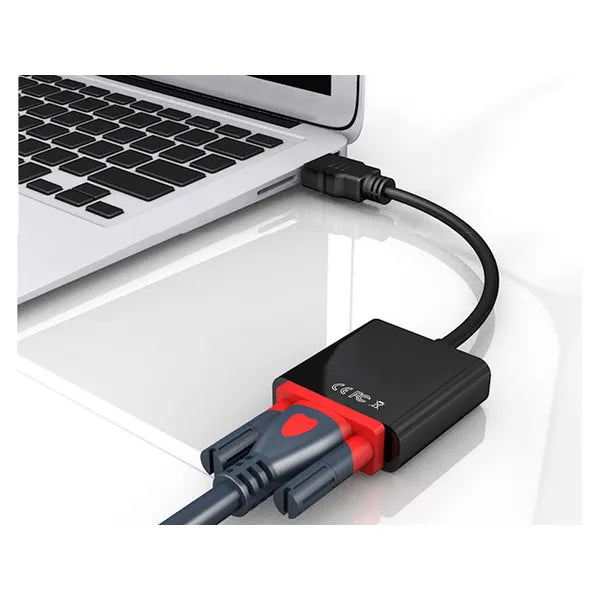 Hdmi-vga átalakító kábel fekete
