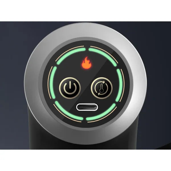 Melegítő-hűtő funkciós, 10 fejjel, USB-s vezeték nélküli masszázspisztoly