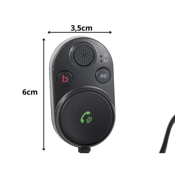 Bluetooth 5.3 autós AUX adapter mélyhangkiemeléssel, 1 m kábel