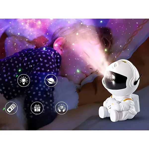 Űrhajós galaxis projektor LED lézer éjjeli fény távirányítóval és időzítővel