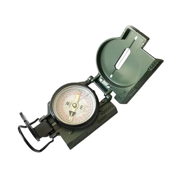 Professzionális taktikai katonai iránytű fém zárható vonalzó