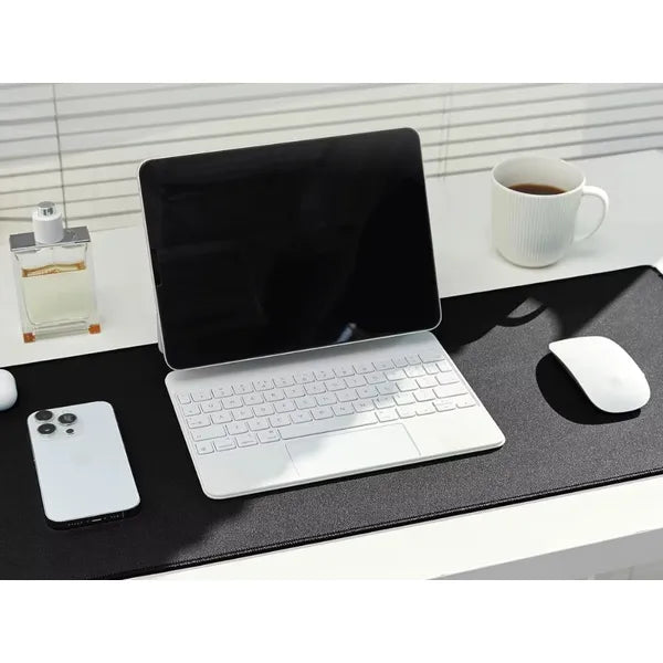 Gaming egér- és billentyűzetpad, XL 80×30 cm, csúszásgátló, fekete
