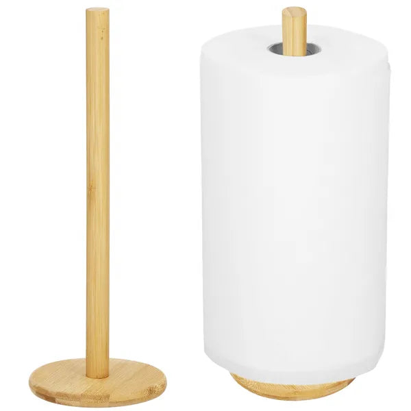 Springos bambusz papírtörlőtartó állvány, natúr, 33 cm