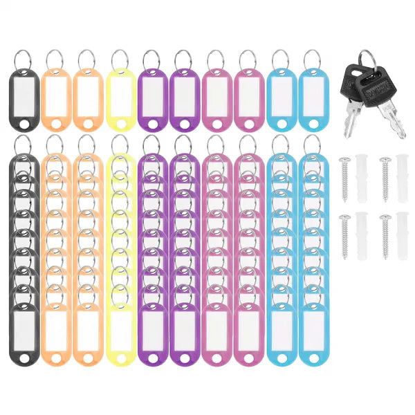 100 akasztós fekete acél kulcskazetta 30×24×7 cm zárral