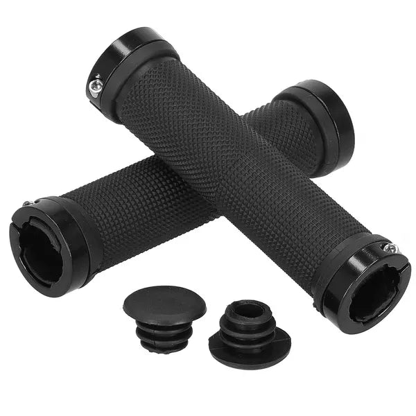 Kerékpár kormány markolat 2 db fekete 22 mm lock-on csúszásgátló