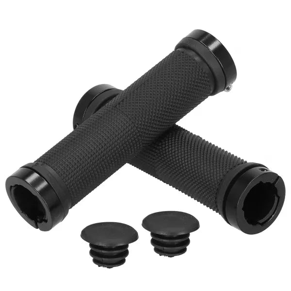 Kerékpár kormány markolat 2 db fekete 22 mm lock-on csúszásgátló