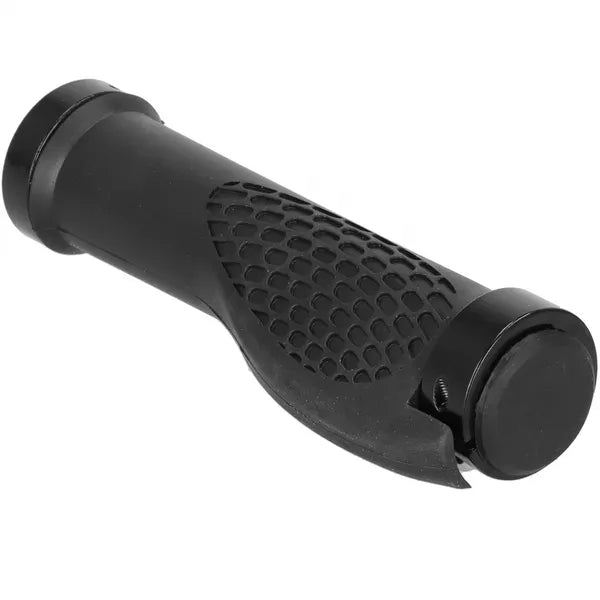 Fekete ergonomikus kerékpár kormánymarkolat pár, 13 cm, 22 mm