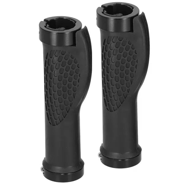 Fekete ergonomikus kerékpár kormánymarkolat pár, 13 cm, 22 mm