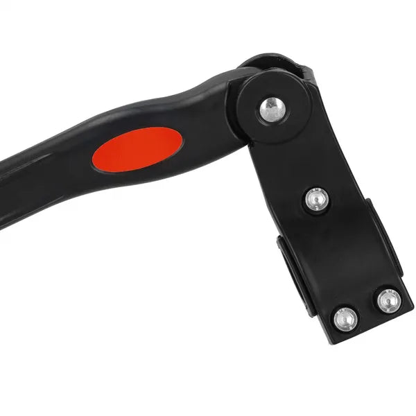 Springos állítható hátsó kerékpár kitámasztó, alumínium, fekete, 33,5–39 cm