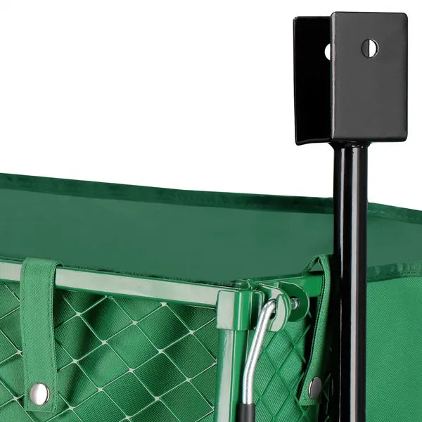 Fém kerti kézikocsi 96×51 cm, 250 l, 400 kg teherbírás, zöld
