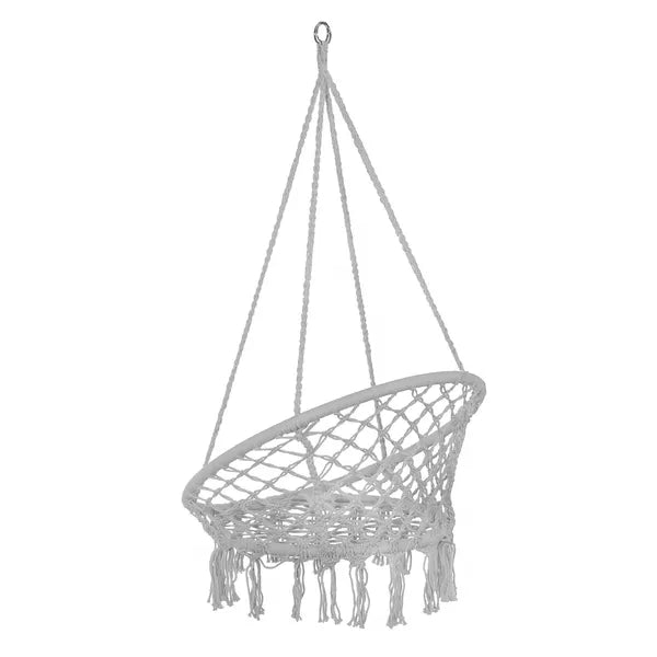Kerti függőszék, szürke, 60 cm ülőfelület, 150 kg teherbírás