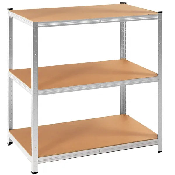 Fém állvány 180x90x40 cm, 5 MDF polccal, 875 kg teherbírás