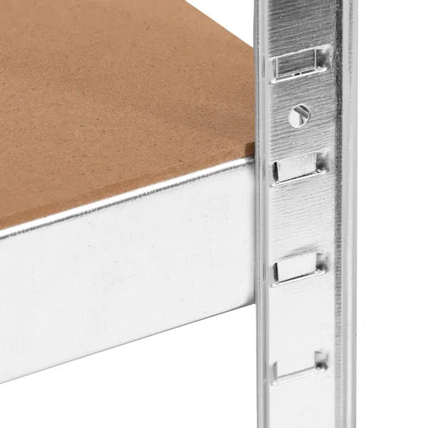 Fém állvány 180x90x40 cm, 5 MDF polccal, 875 kg teherbírás