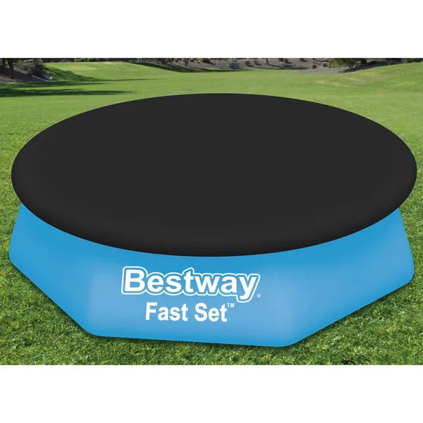 Bestway univerzális kerek medencetakaró, Ø 244 cm, fekete