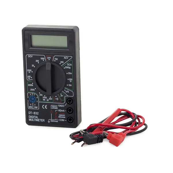 Dt-832 digitális multiméter, LCD kijelző, 1000 V DC / 750 V AC, 10 A