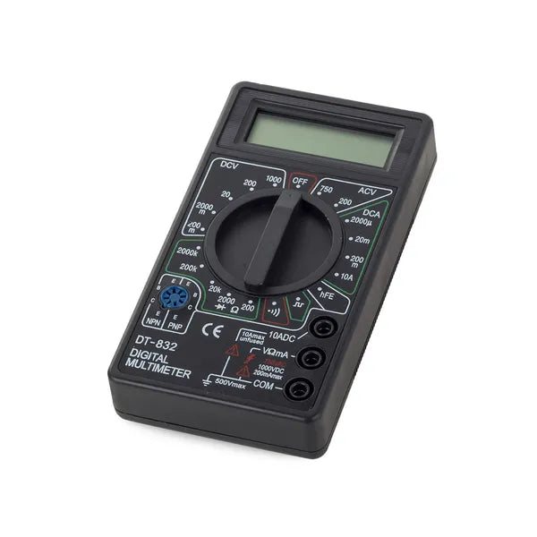 Dt-832 digitális multiméter, LCD kijelző, 1000 V DC / 750 V AC, 10 A