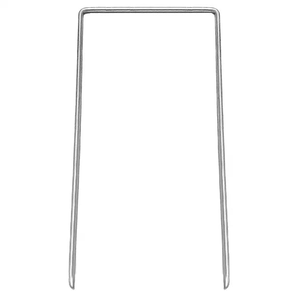Talajrögzítő U-szeg horganyzott acél 15 cm – 100 db