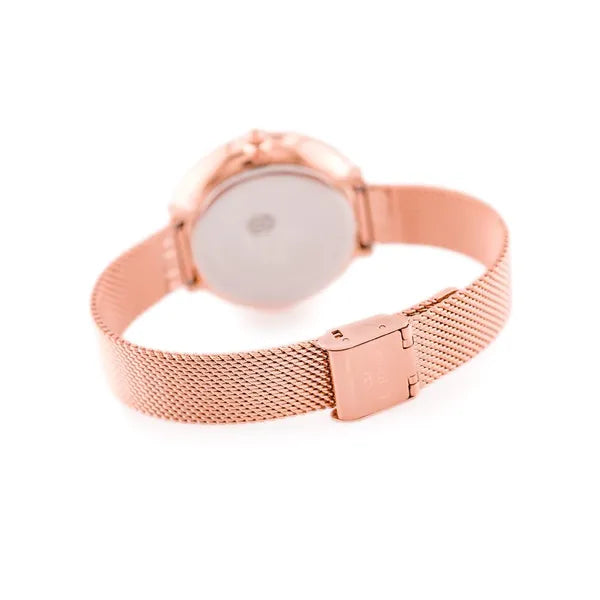 G. Rossi női karóra, 38 mm rózsaarany tok & fém szíj, quartz WR30