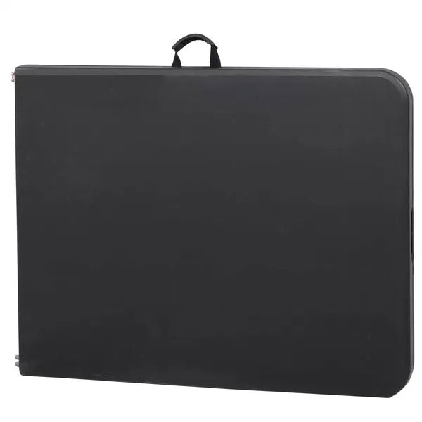 Összecsukható catering asztal 180×75 cm, fekete, 150 kg teherbírás