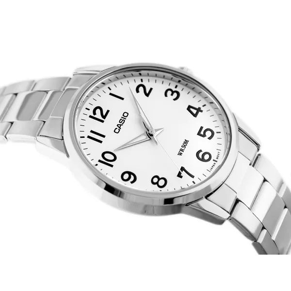 Casio MTP-1303D-7B férfi karóra, rozsdamentes acél szíj, 40 mm, WR50