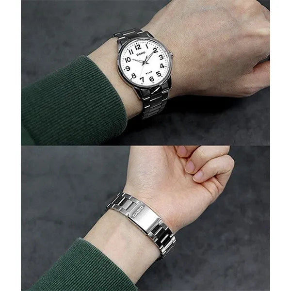 Casio MTP-1303D-7B férfi karóra, rozsdamentes acél szíj, 40 mm, WR50