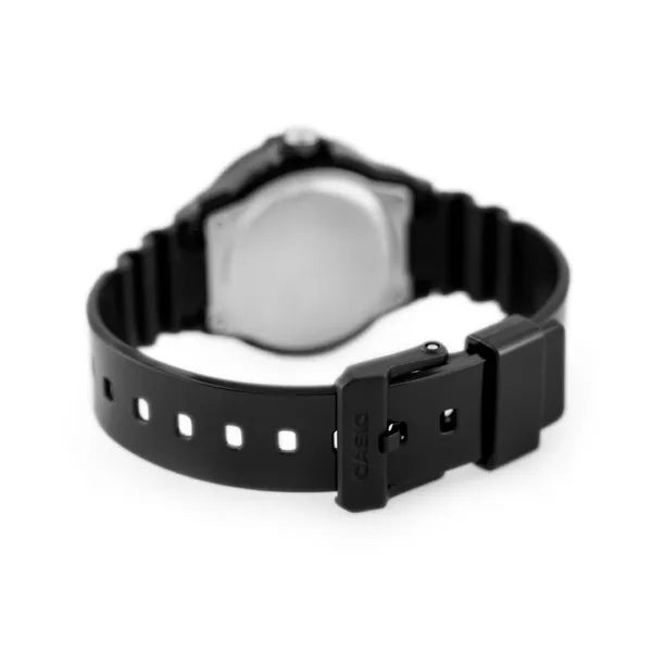 Casio LRW-200H női karóra, fekete műanyag szíj, WR100, kvarc analóg 33 mm