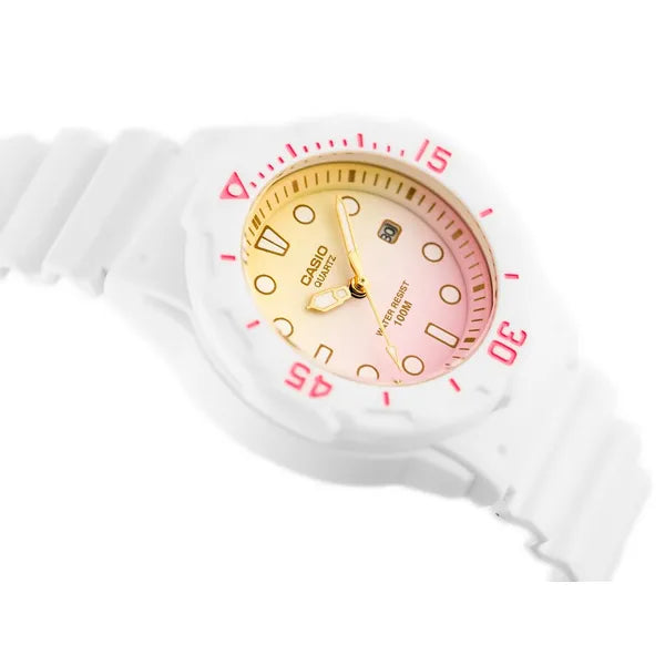 Casio női karóra LRW-200H-4E2V – fehér műanyag szíj, WR100, dátum
