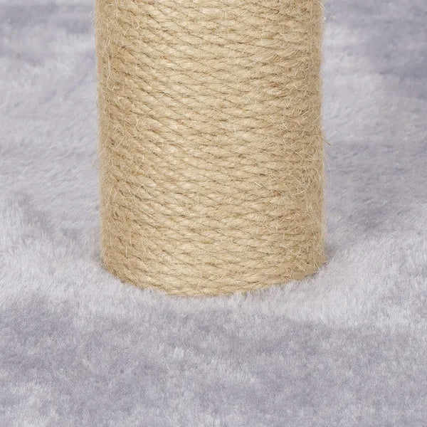 Springos macskabútor kaparófa, 103 cm, 50×50 cm, barna/szürke, játékkal