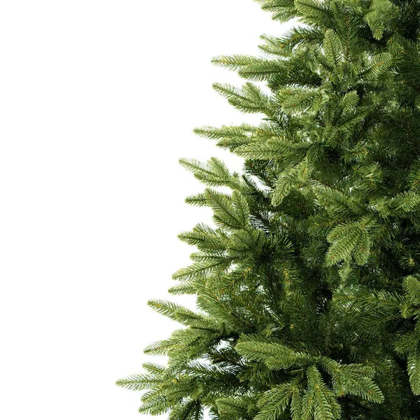 PE prémium lucfenyő műkarácsonyfa 220 cm, fém talp