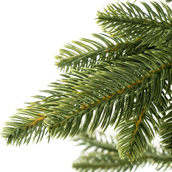 PE prémium lucfenyő műkarácsonyfa 220 cm, fém talp