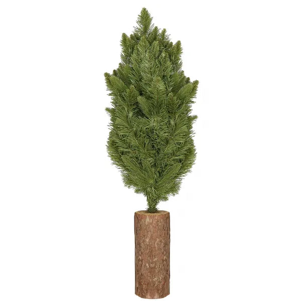 Mini PE karácsonyfa természetes törzsön, 90 cm