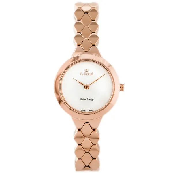 G. Rossi női karóra rózsaarany Miyota quartz, WR30, 28x37mm
