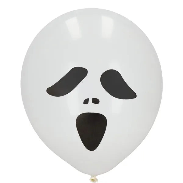 Halloween dekorációs készlet, 38 részes latex lufikkal és függönnyel