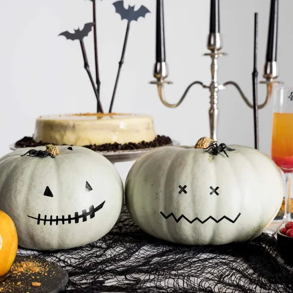 Halloween függő dekoráció, fekete poliészter, 76×198 cm