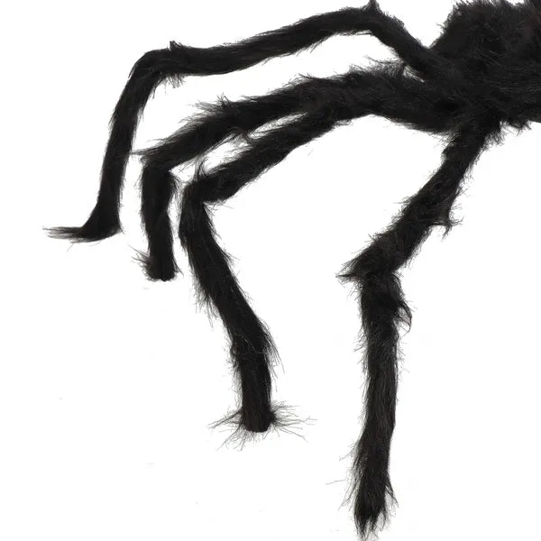 Halloween óriáspók dekoráció fekete, hajlítható lábakkal, 90 cm