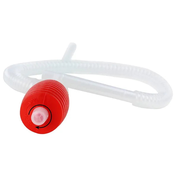 Kézi szifonpumpa folyadékokhoz, visszacsapó szeleppel, 59 cm tömlő