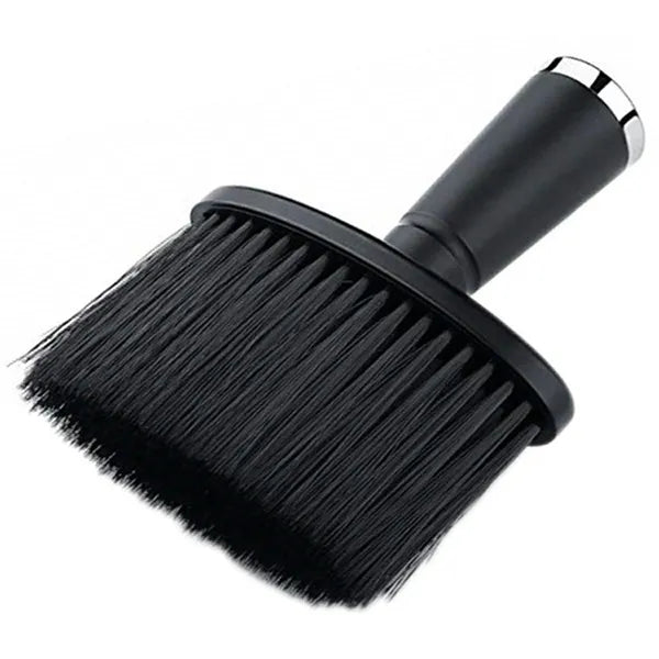 Fodrász nyaktisztító kefe nylon sörtével, 14 cm, fekete