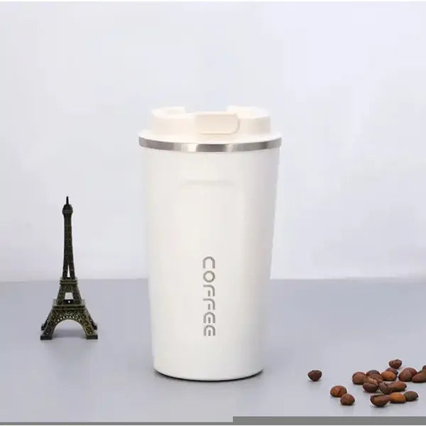 Lcd kijelzős termosz bögre - fehér, 510 ml