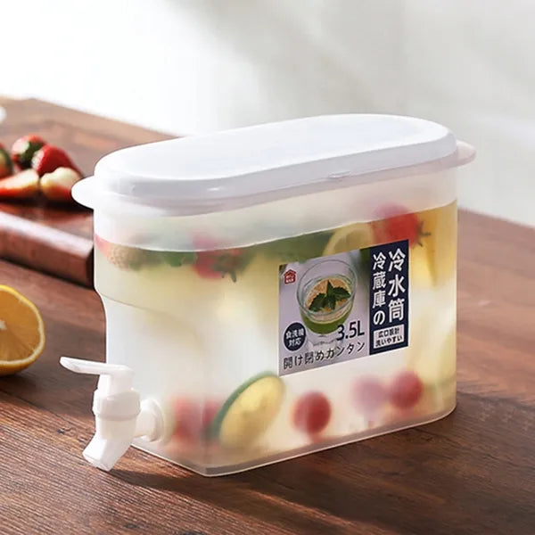 Italtartály kifolyócsappal, 3 l, átlátszó