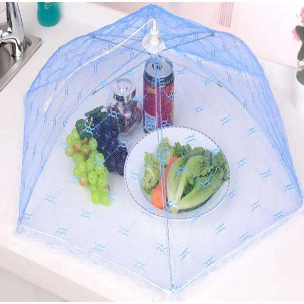 Szúnyogháló ételtakaró ernyő, 60 cm XXL, összehajtható, vegyes színek