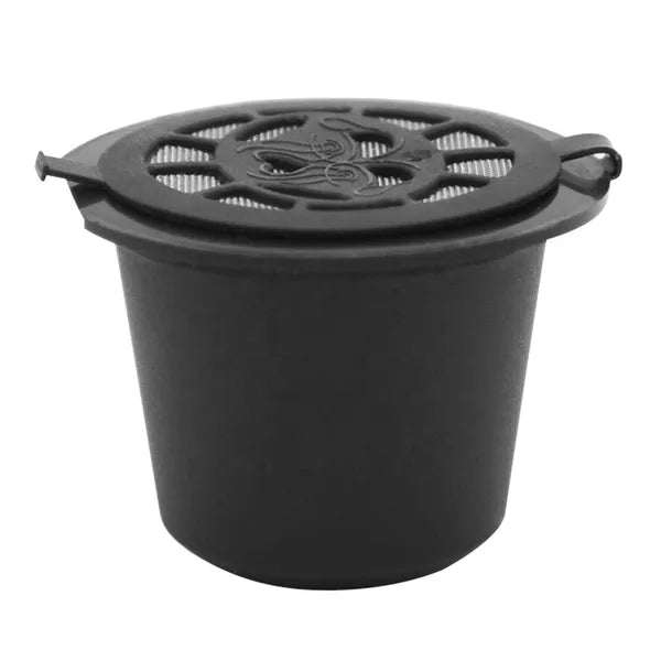5 db újrahasználható kávékapszula Nespresso gépekhez, acélszűrős