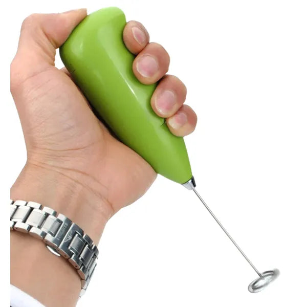 Vezeték nélküli mini tejhabosító mixer rozsdamentes acél fejjel
