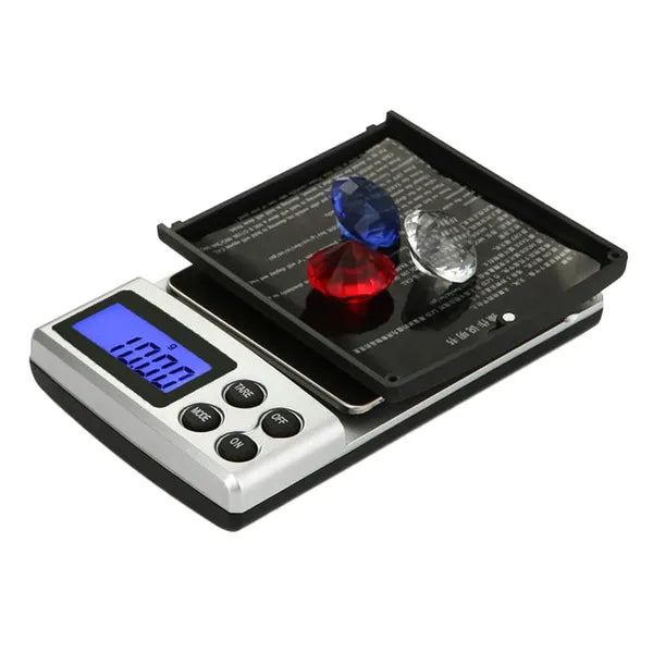 Zsebmérleg ékszerekhez LCD-vel, 100 g kapacitás, 0,01 g pontosság