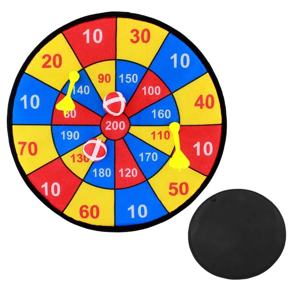 Biztonságos tépőzáras darts tábla 35,5 cm, 2 nyíl, 2 labda