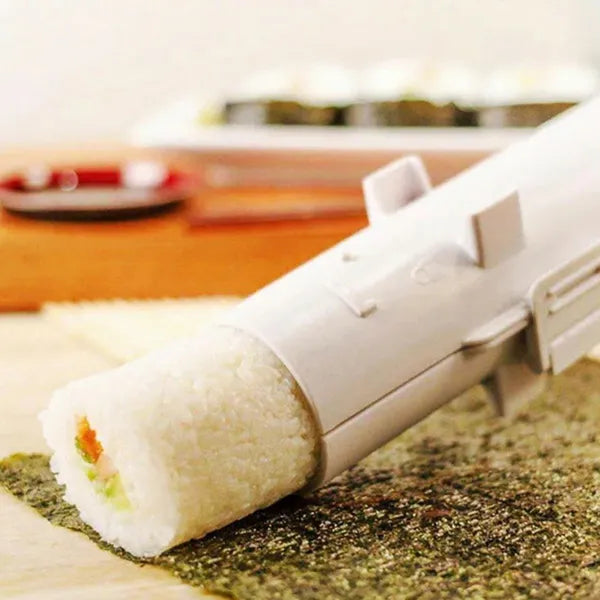 Sushi készítő henger, fekete, 29,4×6,4 cm PP műanyag