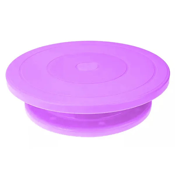 Forgó tortadíszítő állvány, 27,5 cm, PP műanyag, lila